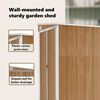 vidaXL Remise de jardin murale Marron 118x100x178 cm Acier galvanisé