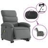 vidaXL Fauteuil inclinable de massage électrique Gris foncé Tissu