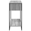 vidaXL Table console sonoma gris 100x35x74,5 cm bois d'ingénierie