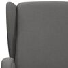 vidaXL Fauteuil de massage inclinable Gris clair Tissu
