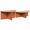 vidaXL Table basse 2 pcs Brun cire Bois massif en pin