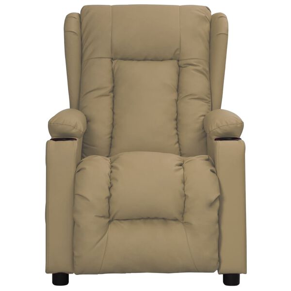 vidaXL Fauteuil inclinable Cappuccino Similicuir