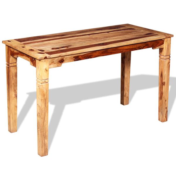 vidaXL Table &agrave; manger Bois massif 120x60x76 cm