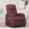 vidaXL Fauteuil &eacute;lectrique de massage Violet Tissu