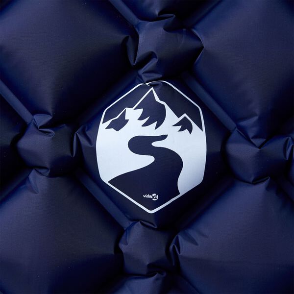 vidaXL Matelas de camping gonflable 1 personne bleu marine 190x58x6 cm