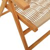 vidaXL Chaises inclinables de jardin lot de 6 beige bois massif acacia