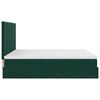 vidaXL Cadre de lit ottoman avec matelas vert fonc&eacute; 160x200 cm velours