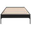 vidaXL Cadre de lit sans matelas noir 75x190 cm