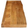vidaXL Dessus de table &agrave; bord vivant 180x30x2,5cm bois massif manguier