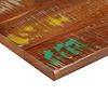 vidaXL Dessus de table 50x50x3,8 cm carr&eacute; bois massif de r&eacute;cup&eacute;ration
