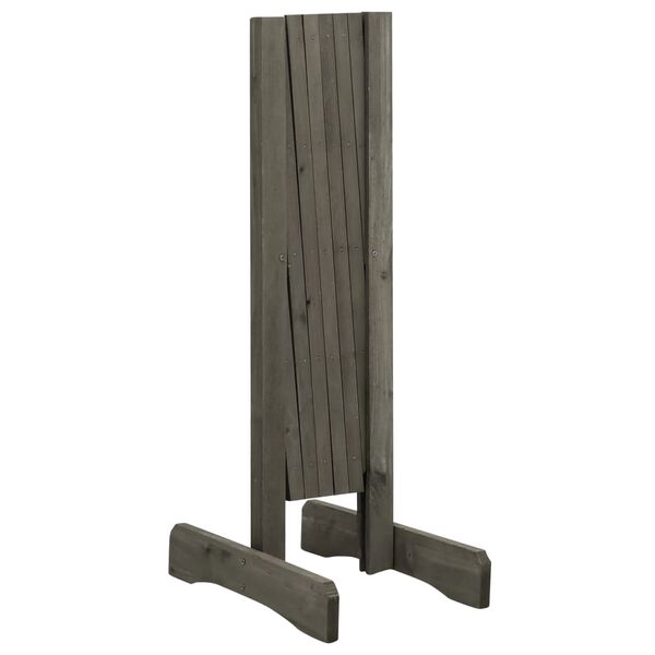 vidaXL Cl&ocirc;ture en treillis de jardin Gris 120x60 cm Bois de sapin