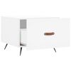 vidaXL Table basse blanc 50x50x40 cm bois d'ingénierie