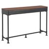 vidaXL Table console avec 2 tiroirs 120x30x75 cm Bois de sapin massif