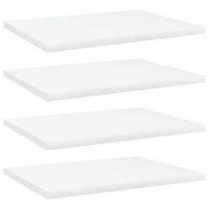 vidaXL Panneaux de biblioth&egrave;que 4 pcs blanc bois d&rsquo;ing&eacute;nierie