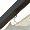 vidaXL Pergola avec toit rétractable Blanc crème 3 x 3 m Acier