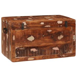 vidaXL Bo&icirc;te de rangement avec stockage Marron Bois de mangue massif