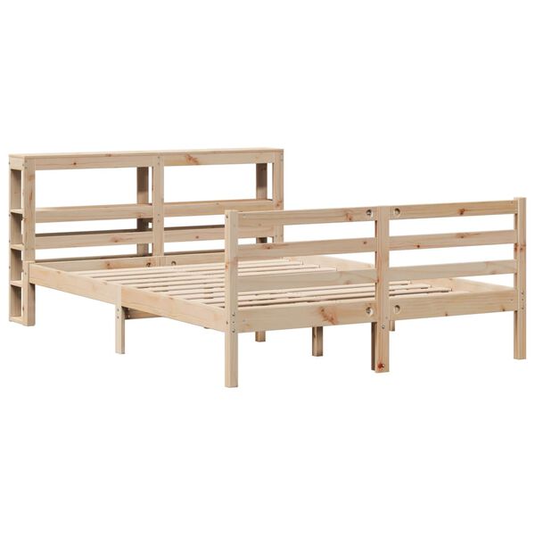 vidaXL Cadre de lit sans matelas 160x200 cm bois massif de pin