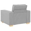 vidaXL Canap&eacute; Fauteuil Gris Nuage 100x78x84 cm Tissu