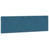 vidaXL Coussin de t&ecirc;te de lit Hanko bleu 160 cm velours