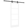 vidaXL Porte coulissante ORKDAL Blanc et Noir 83 x 211 cm