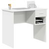 vidaXL Bureau avec tiroir Blanc 90 x 49 x 75 cm Bois d'ingénierie