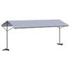 vidaXL Auvent autoportant bleu et blanc 600x300 cm tissu et acier