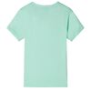 T-shirt enfants à manches courtes vert clair 92