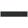 vidaXL Panneau de cl&ocirc;ture 5 pcs WPC et Aluminium Noir