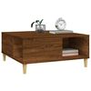 vidaXL Table basse chêne marron 80x80x36,5 cm bois d'ingénierie