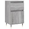 vidaXL Buffets 2 pcs sonoma gris 40x35x70 cm bois d'ingénierie