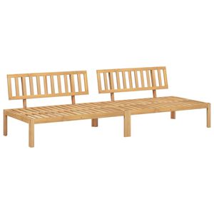 vidaXL Canap&eacute;s centraux palette de jardin 2 pcs bois massif d'acacia