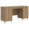 vidaXL Bureau Ch&ecirc;ne artisanal Bois d'ing&eacute;nierie 142,5 x 50 x 75 cm