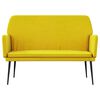 vidaXL Banc Jaune 108x79x79 cm Velours