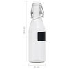 vidaXL Bouteilles en verre avec bouchon clipsable 12 pcs Rond 250 ml