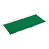 vidaXL Chaises de jardin lot de 6 avec coussins vert Bois teck massif