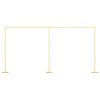 vidaXL Arche de mariage Dor&eacute; 657 x 35 x 300 cm Acier