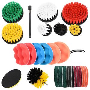 vidaXL Set de brosses pour voiture Multicolore polyrotin