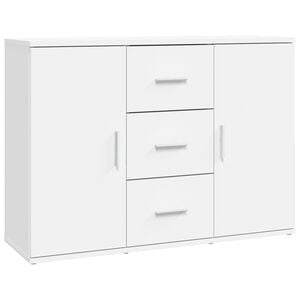 vidaXL Buffet blanc 91x29,5x65 cm bois d'ing&eacute;nierie