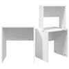 vidaXL Tables basses gigognes 3 pcs blanc bois d'ingénierie