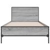 vidaXL Cadre de lit sans matelas sonoma gris 90x190 cm