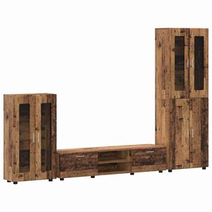 vidaXL Ensemble meuble TV FLORIN Bois ancien Bois d'ing&eacute;nierie