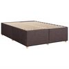 vidaXL Sommier &agrave; lattes de lit avec matelas Marron fonc&eacute; 140x190 cm
