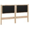 vidaXL T&ecirc;te de lit Marron Bois massif en pin