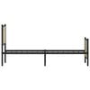 vidaXL Cadre de lit en m&eacute;tal sans matelas ch&ecirc;ne sonoma 160x200 cm