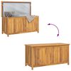 vidaXL Bo&icirc;te de jardin 114x50x58 cm Bois massif de teck