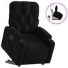 vidaXL Fauteuil inclinable noir tissu