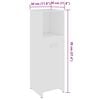 vidaXL Ensemble de meubles de salle de bain 4 pcs Blanc