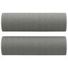 vidaXL Canap&eacute; 3 places et oreillers et coussins Gris fonc&eacute; 210cm Tissu