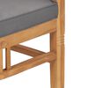 vidaXL Ensemble &agrave; manger de jardin 5pcs avec coussins bois teck solide