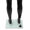 vidaXL Mannequin homme corps complet base verre Noir brillant 185 cm